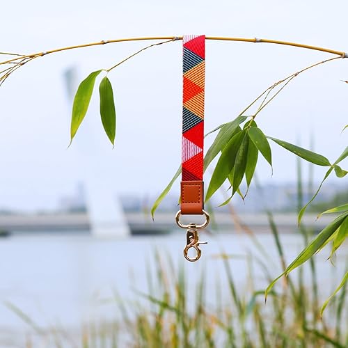 Miniatura 2 de Teskyer Correa de muñeca genial para hombres y mujeres, bonito cordón para llaves, elegante soporte para llavero