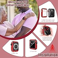 Vista 5 de top4cus Funda de 40mm Suave y Ligera Antiarañazos Protectora Completa 40mm iWatch Resistente al Agua con Brillo para Ejercicios Parachoques