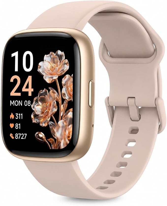 VRPEFIT Smart Watch for Women Men, Whatsapp Notifications, 1.83" HD Touchscreen with Bluetooth Calling, Heart Rate, Bloo