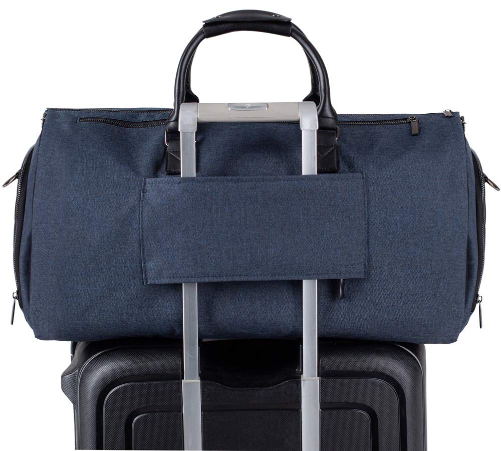 Weekender Herren - Kleidersack Reisetasche - 4in1 - Anzugtasche - für Kleidung, Laptop, Schuhe, Kulturbeutel