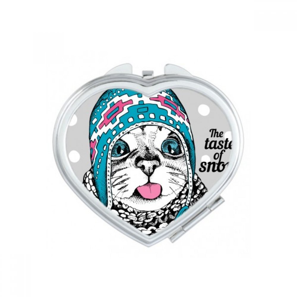 Miroir de maquillage chat mignon et petit miroir de poche portable coloré