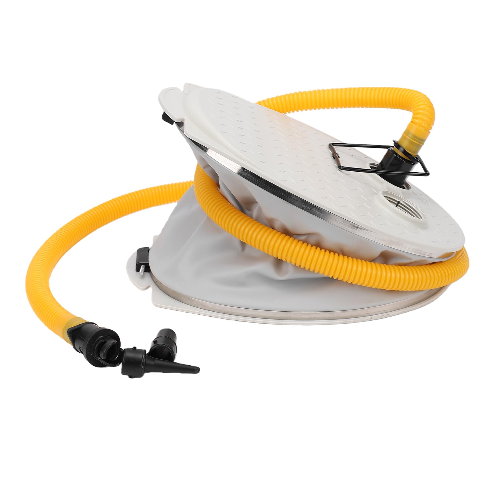 Bomba de Aire para Pies, Inflador Portátil de Doble Acción para Barcos Inflables, Anillo de Natación para Kayak, Material Plástico
