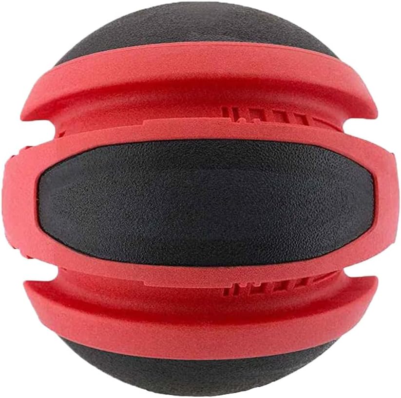JAMBO PET Bola jupiter mega vermelha e preta – Feito de Borracha – Para Cachorro