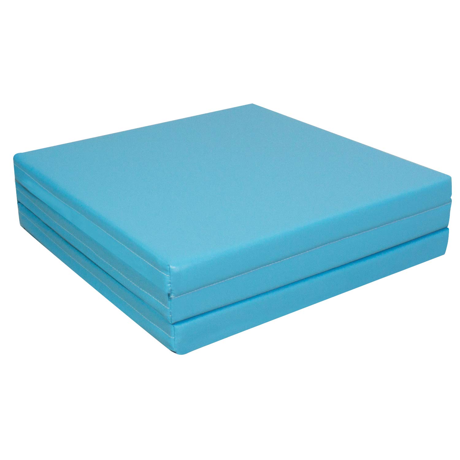 CCLIFE Turnmatte Weichbodenmatte 180x60x5cm Kinder Klappbare für Zuhause Fitnessmatte Gymnastikmatte Rutschfeste Sportmatte Spielmatte, Farbe:Hellblau