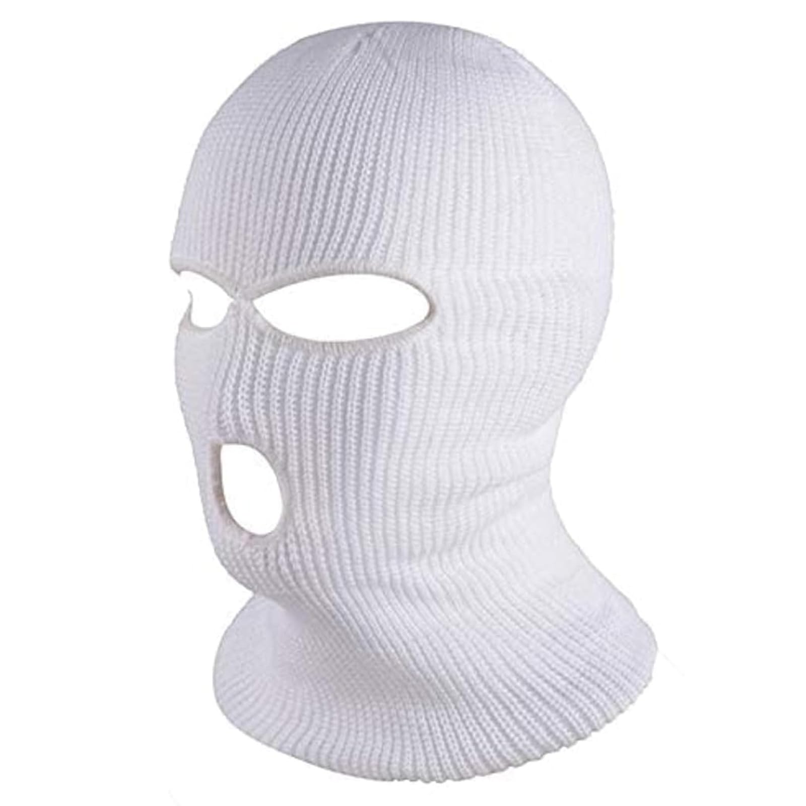 3 Hole Winter Knitted Mask, Outdoor Sports Full Face Cover Ski Mask Warm Knit Balaclava for Adult