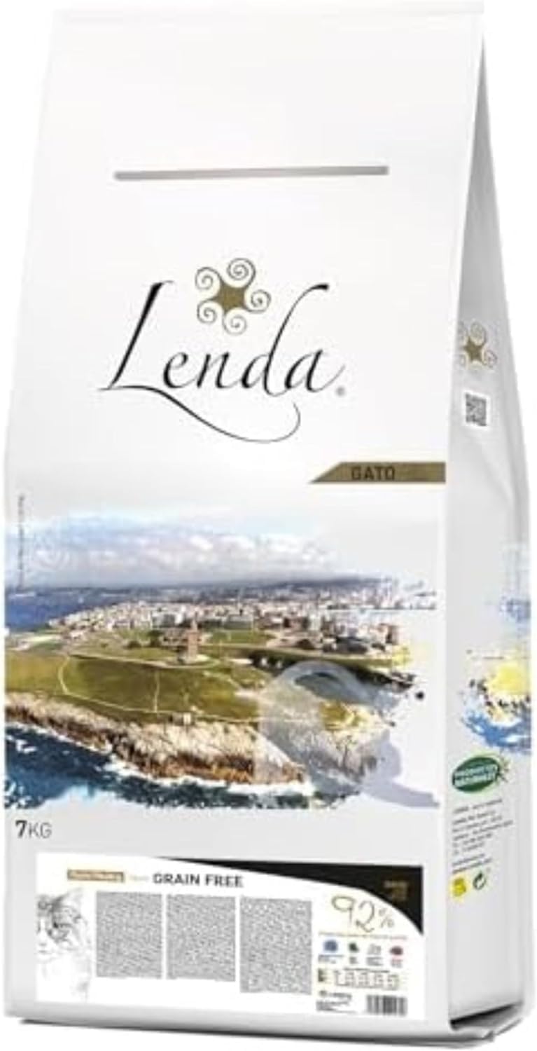 Lenda Chat Senior Urinary & Sterilized 7Kg - Croquettes Chat Urinary pour Chats Âgés avec Problèmes Urinaires - Nourriture Chats Stérilisés - Naturel sans Céréales - Cat Food avec Chondroprotecteurs