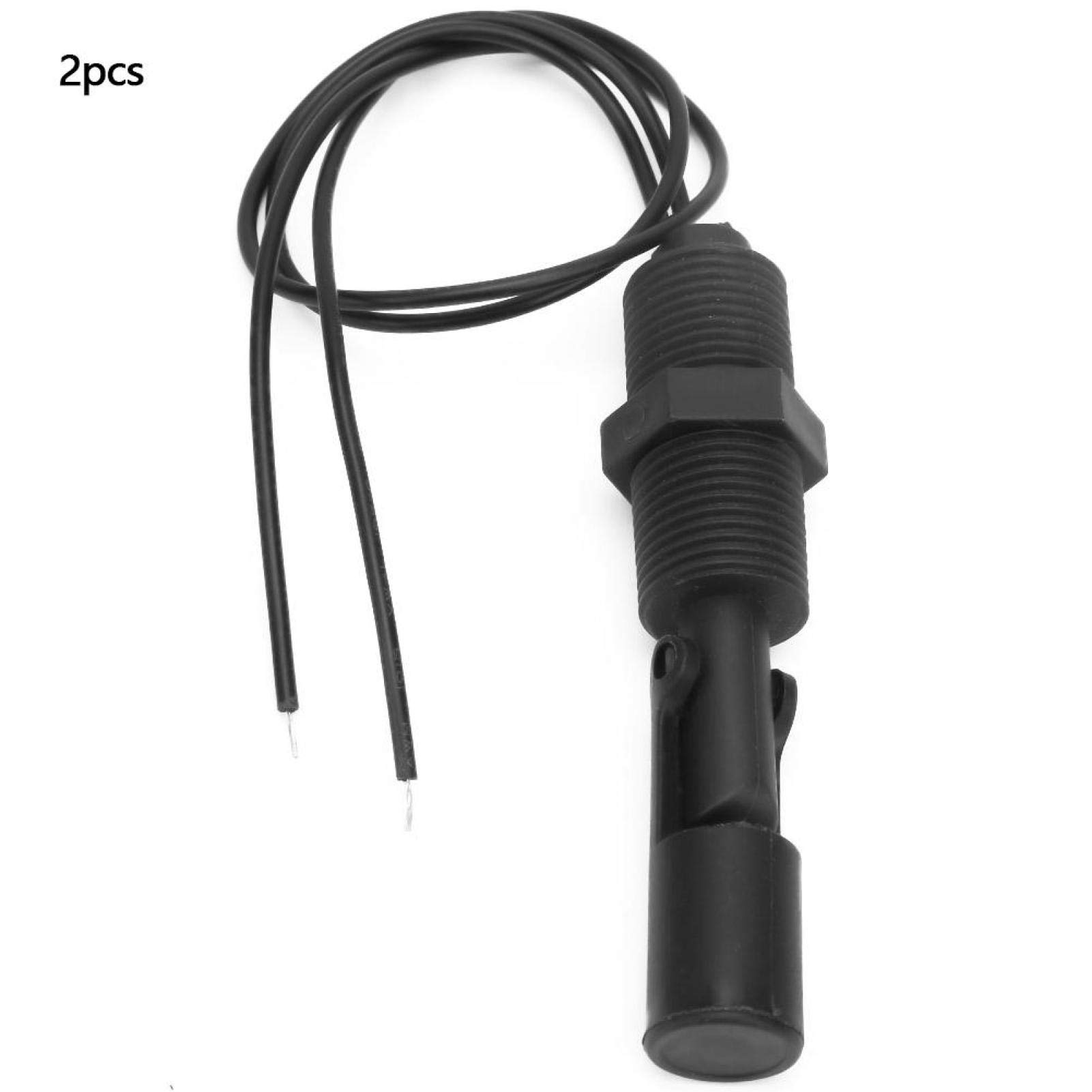 Produktbild von Flüssigkeitsstandsensor – PP, Seitliche Montage, Horizontal – Mit Schwimmer & Reed-Schalter, Kabellänge 400 Mm – Für Wasser, Chemie & Öl – 1,6 MPa, 80 °C