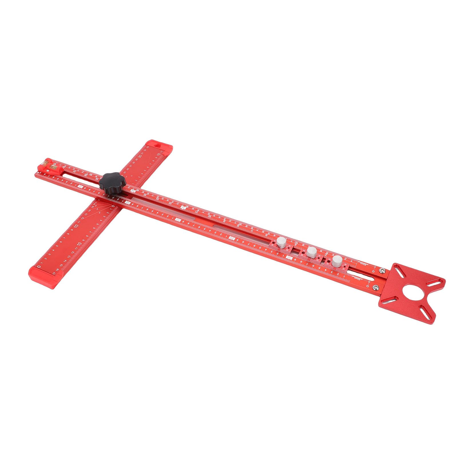 Linijka kwadratowa T Wiercenie Pozycjonowanie Linijka trasowania Przyrząd do okuć szafek ze stopu aluminium 73 cm do obróbki drewna