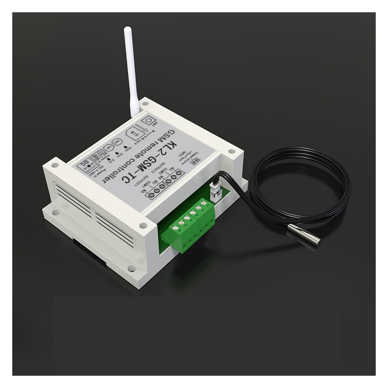 Ouvre-porte Automatique, Contrôleur d'accès de commutateur télécommande GSM 2 sorties relais avec alerte panne courant capteur température(Kit1)