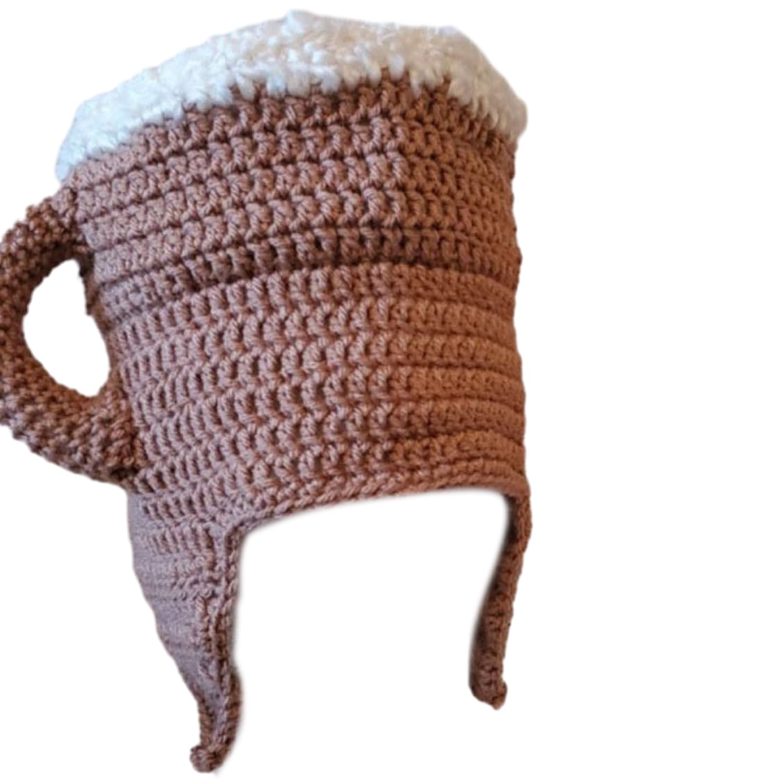 Strickmütze, Halloween, Foto-Requisiten, süßes Bierkostüm, lustiges Cosplay, coole gestrickte Glaswaren, Dekorationen, gehäkelte Mütze