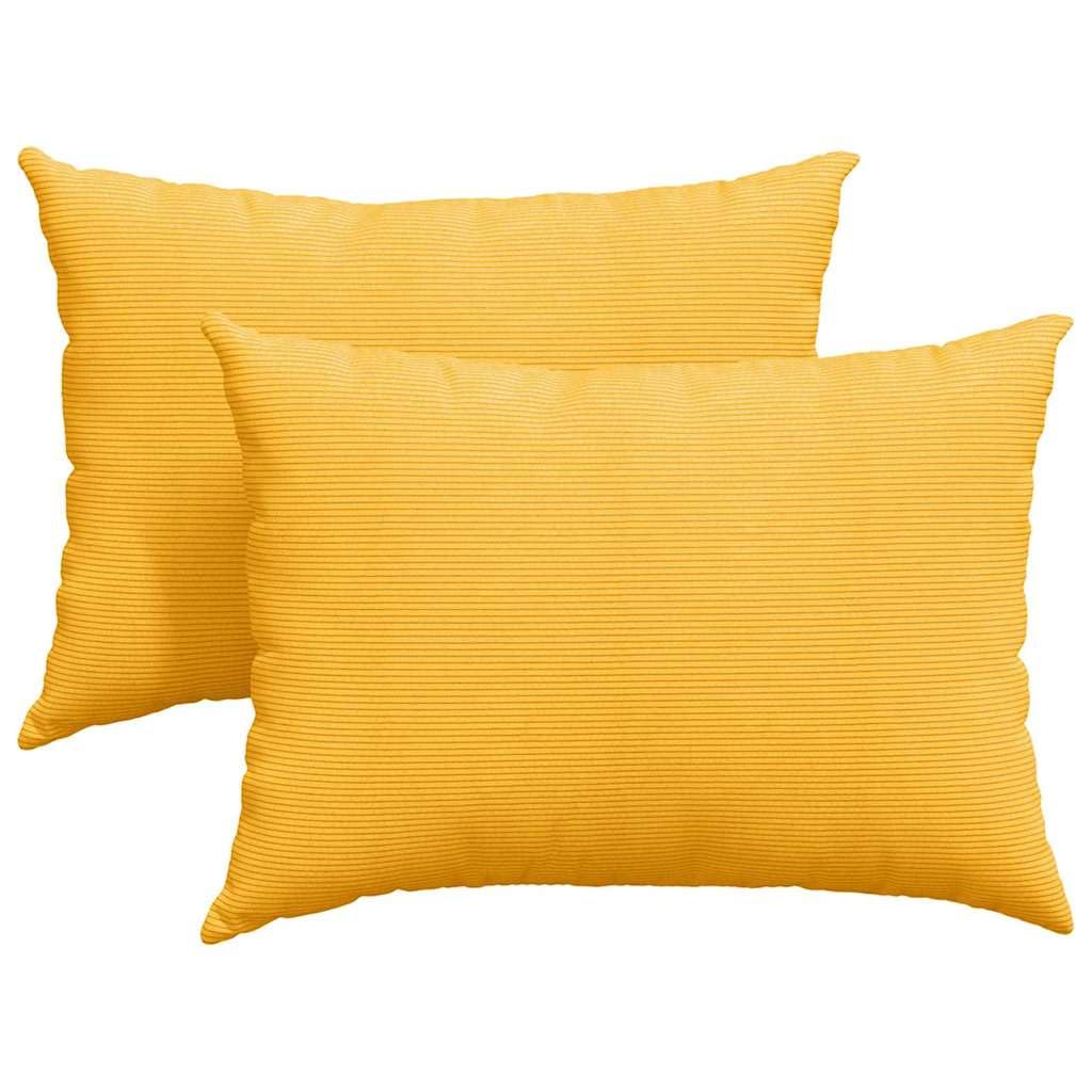 2 cuscini da divano, 70 x 50 cm, in velluto a coste, moderni cuscini da divano con morbido tessuto a coste e imbottitura in poliestere, rivestimento sfoderabile con cerniera, ideale per il