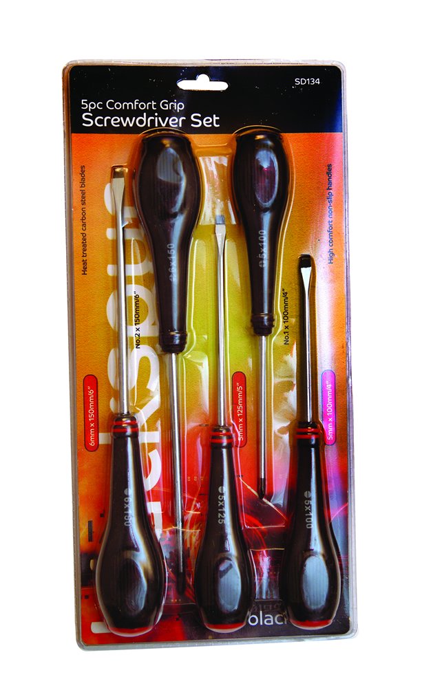 Blackspur Unknown Bb-Sd134 Cushion Grip Screwdriver Set