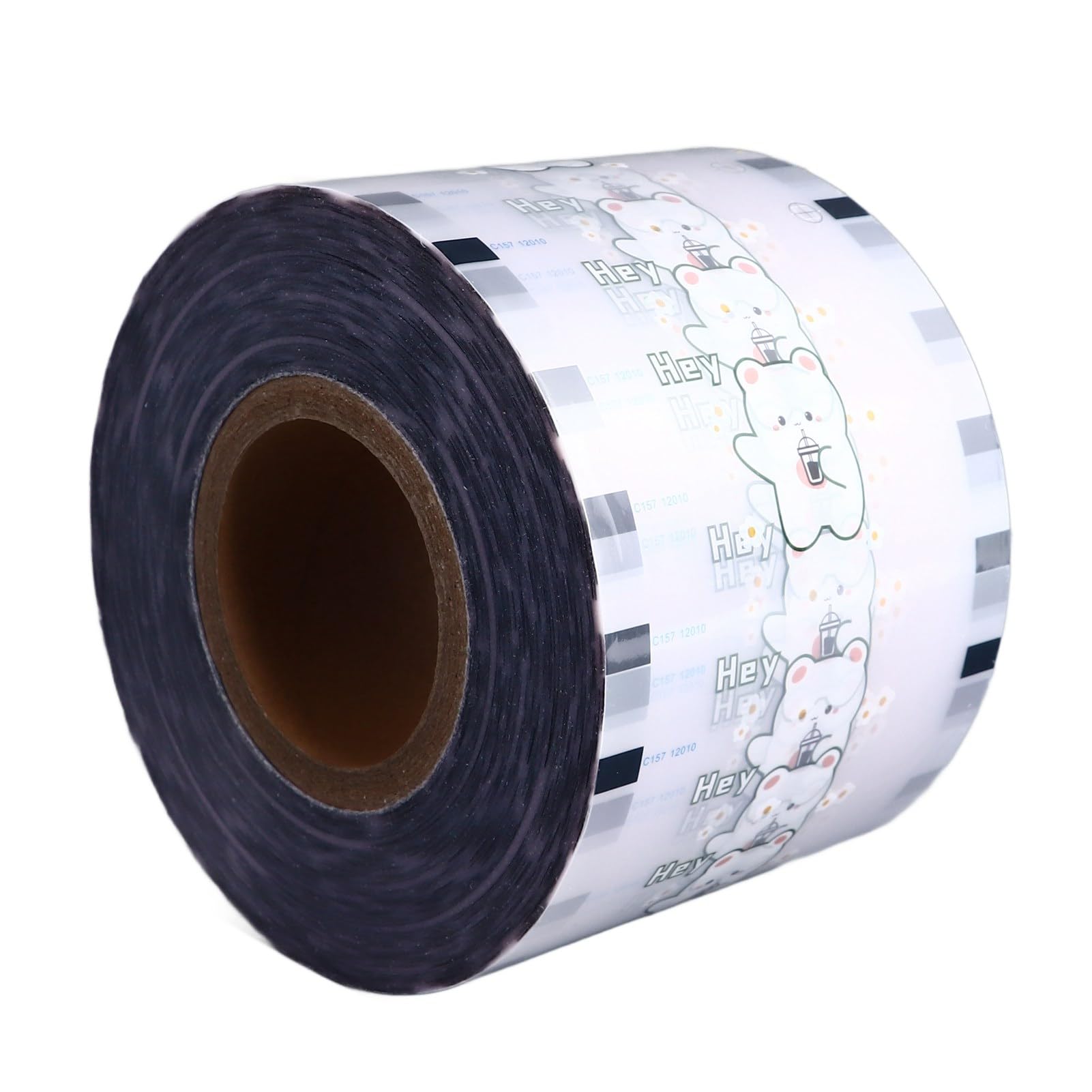 Cuifati Film de Scellage pour Tasses Boba, 3000 Tasses, Film de Scellage pour en PP et en Papier, Résistant aux Hautes Températures, Couvercle Jetable pour thé à Bulles, thé au Lait, Anti-fuite pour