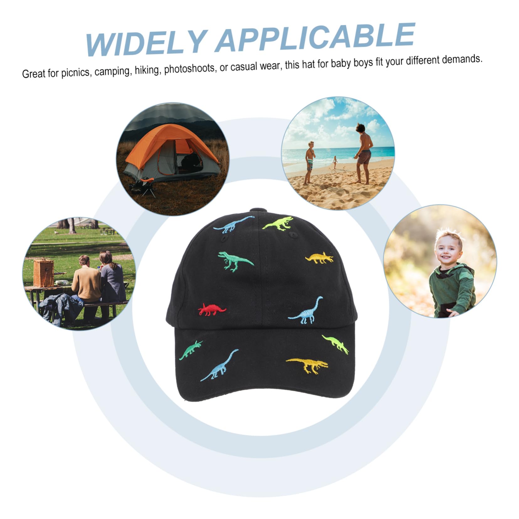 Hemobllo Béisbol Ajustable para Sombrero de Protección Solar de Estilo para Actividades para Bebés y Pequeños