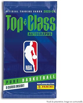 Panini Top Class NBA 2024 Ticaret Kartları Başlangıç Paketi 1 Klasör + 1 Kılavuz + 3 Kılıf + 1 Holo Giants, 004637SPAFGD