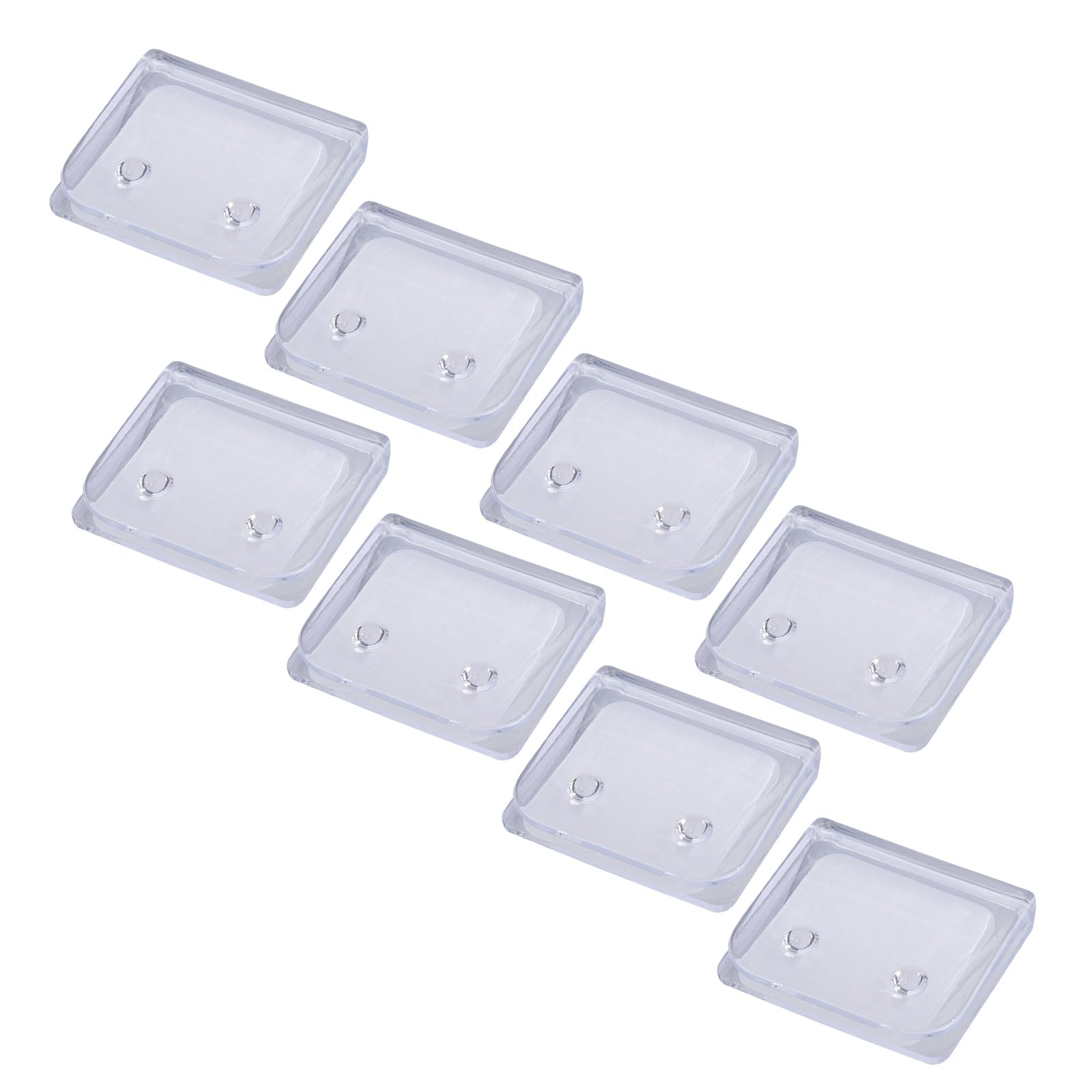 Clear Shower Curtain Clips 2/4 / 8Pcs Adhesive Windproof Splash Clips Splash Guard Holder Wall Clamps for Shower Liners Window Curtain Organizers