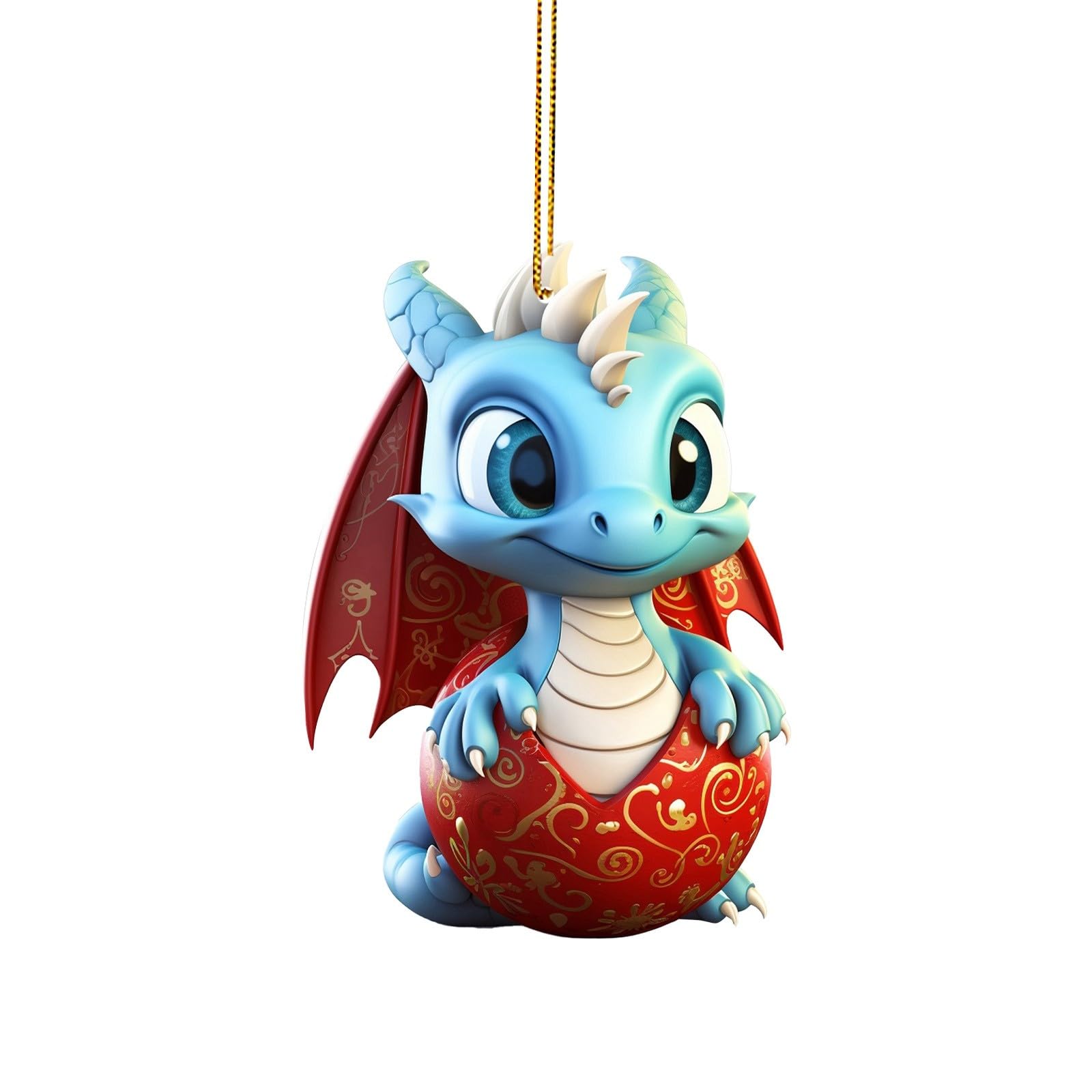 2 STKS Grappige Acryl Kerstbal Decoratie, Ornament voor