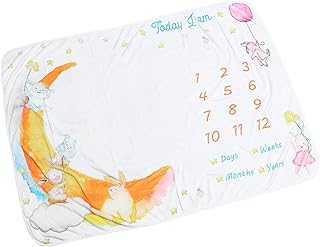 TOYANDONA 1Pc Cobertor De Foto De Bebê Cobertor De Foto Para Bebê Cobertor De Marco Mensal Para Bebê Cobertor De Coelho Recém-Nascido Personalizado Cobijas Recien Nacidos Cobertores De