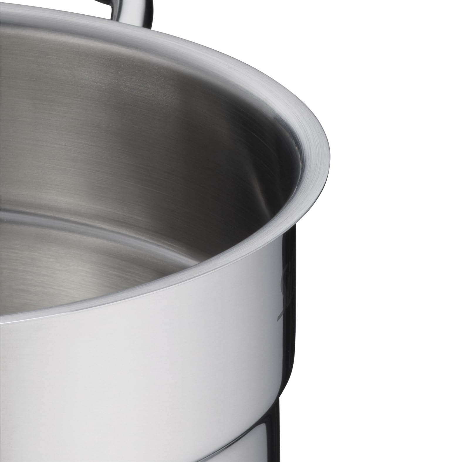 Silit Extra Cook Kochgeschirr-Set 4-teilig, Kochtöpfe 12/14 cm mit Glasdeckel, Innenskalierung, breiter Schüttrand, Crominox-Edelstahl, kleine Portionen, platzsparend stapelbar, tropffrei