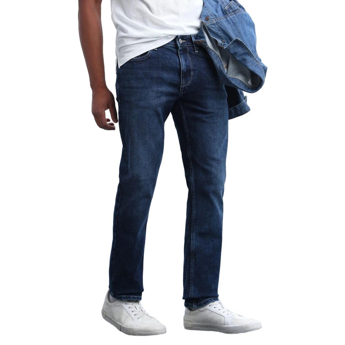flying machine Men's Slim Straight Fit Jeans| Solid | Mid Rise | Stretchable | Jeans for Man-picture-30