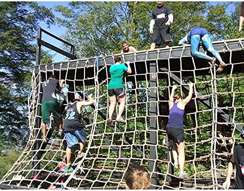 Stair Safety Netting for Kids – Durable Outdoor Climbing Cargo Net 3x4m (6mm*10cm) Playground Rope Nets for Enhanced Safety and Fun
