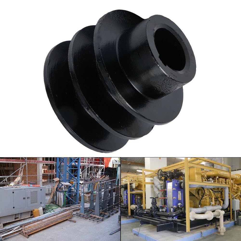 Polea de correa en V doble, 20 mm, compatible con motor 168F 170F, cabeza convexa