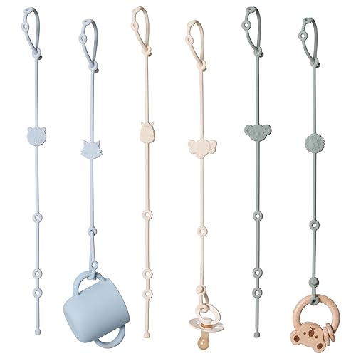 Miniatura 8 de Correas de juguete para juguetes de bebé, correas de seguridad de silicona para juguetes de bebé, correas de mordedor para chupete de bebé, correas