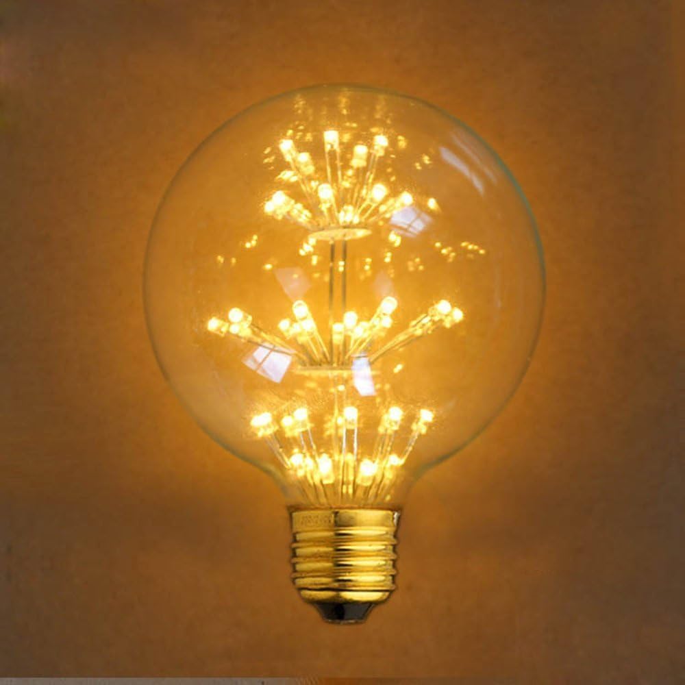 Decorative Light Bulbs,XinRong Old Fashioned Edison Bulb Antique Spiral Style E27 220V 2W LED Vintage Bulb G95 2300K Warm White Glow for Pendant Light Lamp Xmas Holiday Decoration