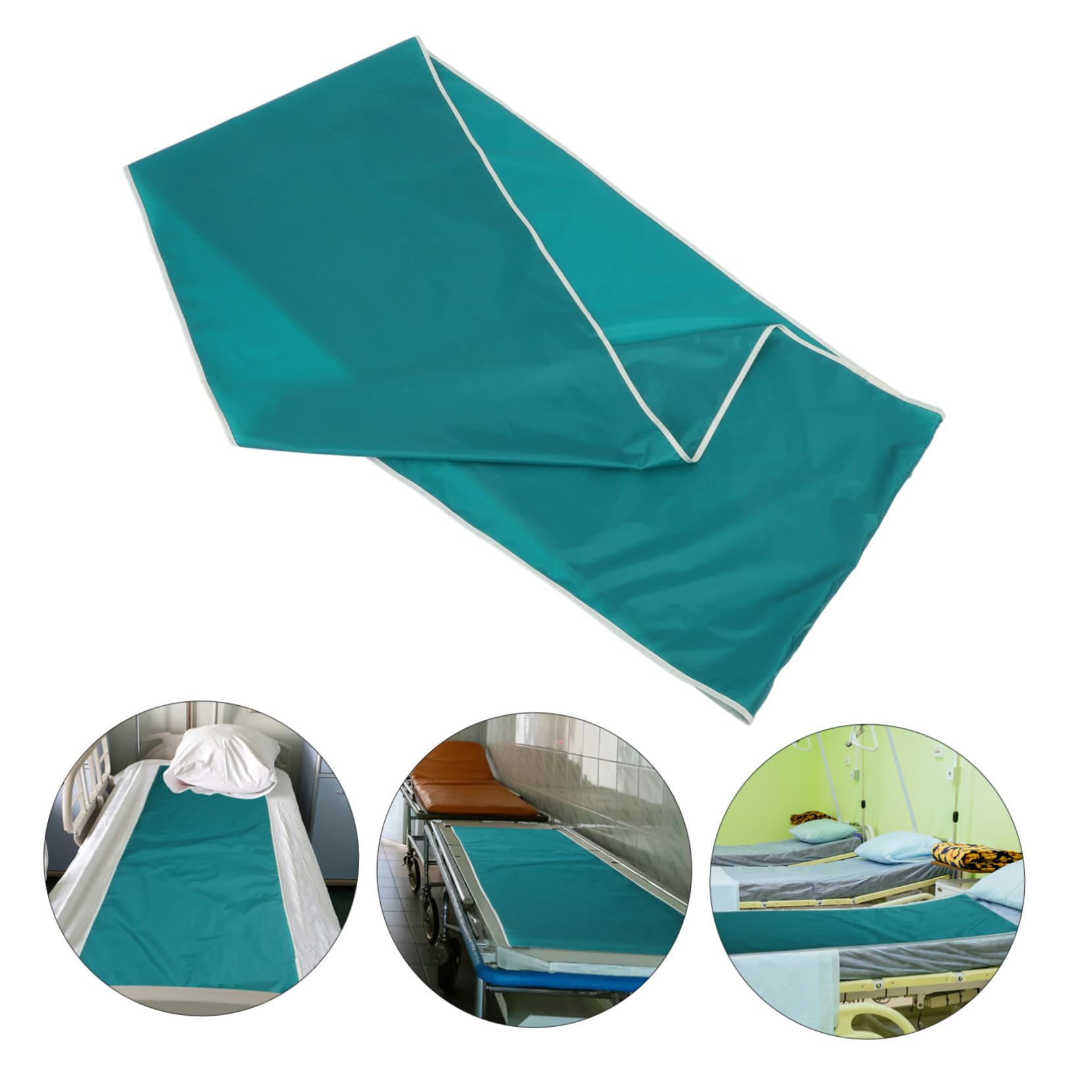 Coperta di Trasferimento Pazienti Costretti a Letto 180x75 Cm Panno Scorrevole Rivestimento Silicone per Rotazione e Riposizionamento Assistenza Anziani Allettati