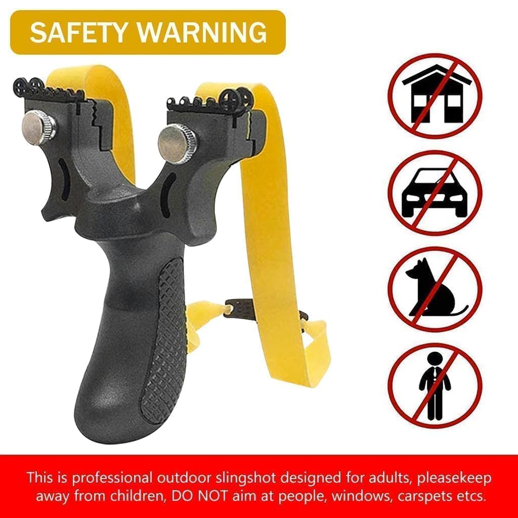 Heavy Duty Metal Catapult Slingshot with Laser Sight Stainless Steel Frame for Adults Beginners Outdoor Target Practice Professional Gulel Slingshot Multicolor (Slingshot (Gulel)) — Amazon image 4