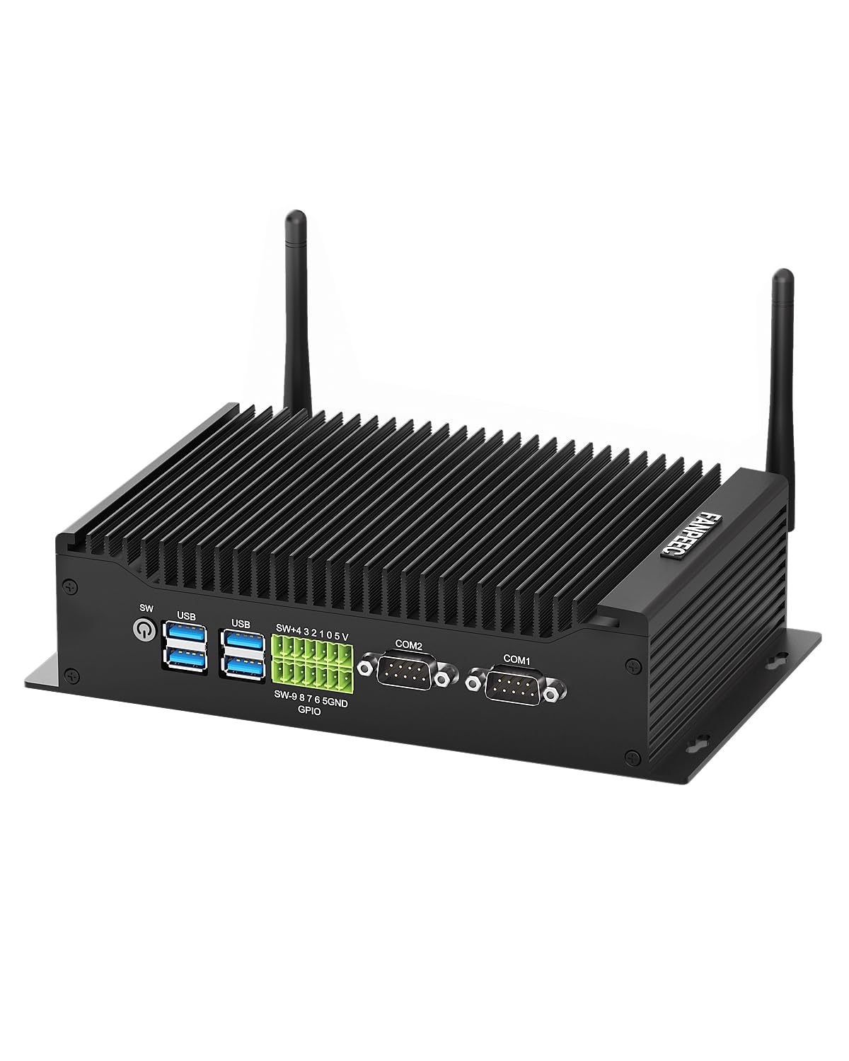 FANPEEC Fanless Mini PC Core i7-10810U(Max.4.90GHz), Industrial PC Windows11 Pro 16GB DDR4 RAM 1TB M.2 SSD, WiFi5 BT4.2, DP+2*HD Triple Display, 2 x RJ45LAN, 2 x COM, GPIO,2*USB 2.0，4*USB 3.0-image-36