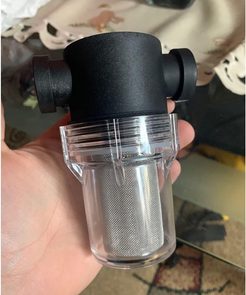 Filtro de impureza del sistema riego transparente plástico(G1I2 40 Mesh)