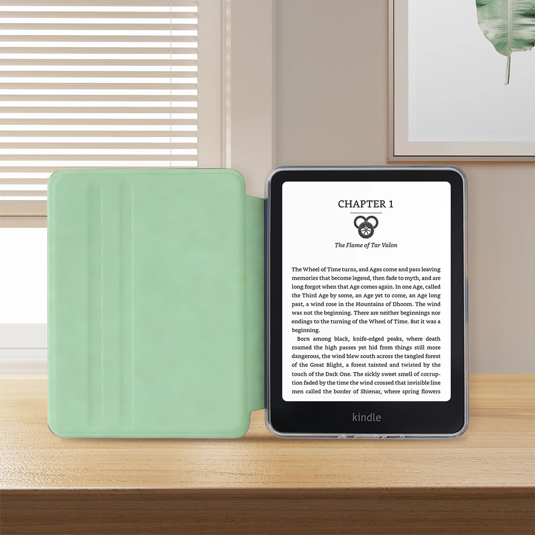 Coque magnétique détachable pour Kindle Paperwhite 11ème Gen 2021 6.8"/Signature Edition vert matcha lecture légère protection parfaite, liseuse, coque paperwhite - 4