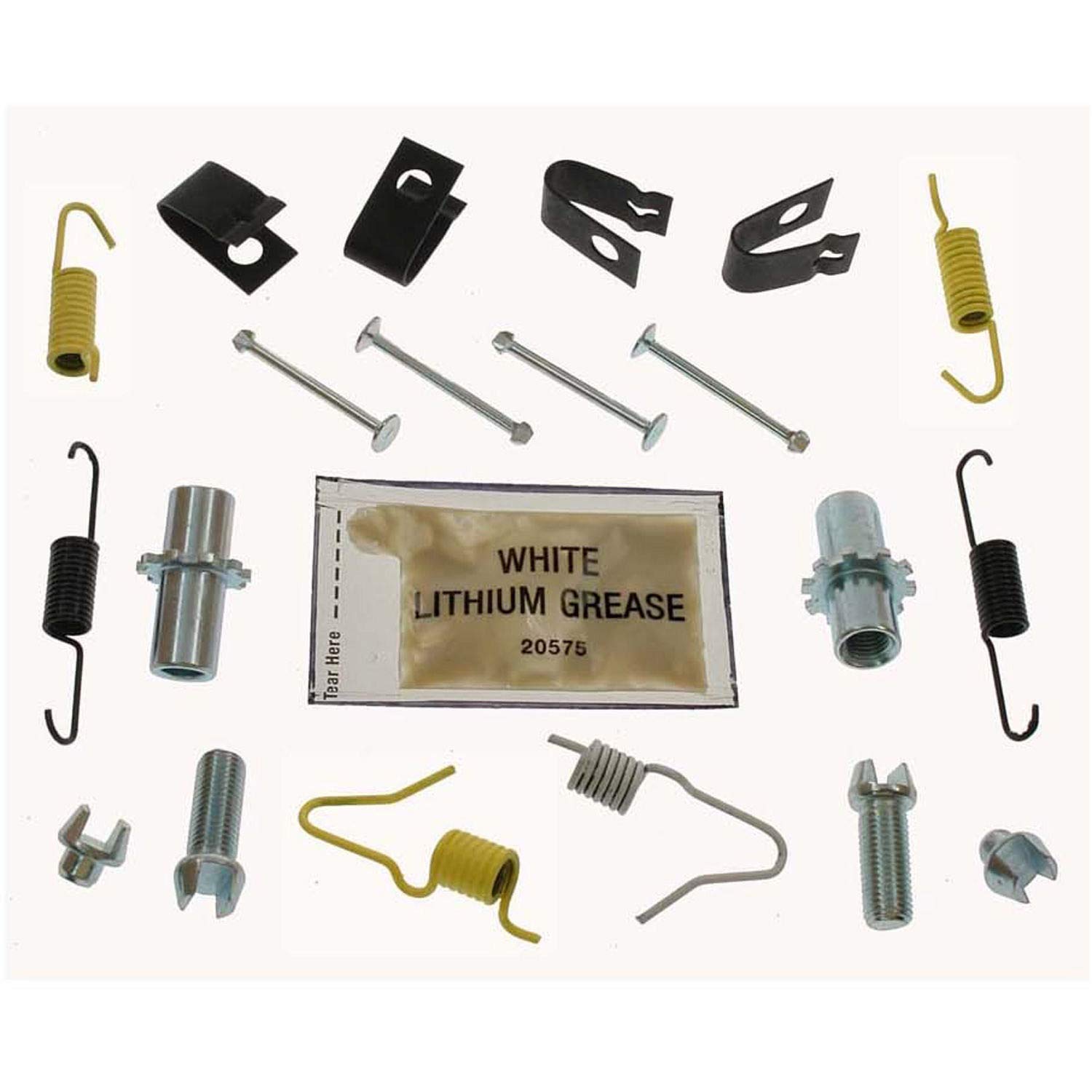 Carlson 17468 Small Parking Brake Hardware Kit - Replacement Springs, Pins & Clips