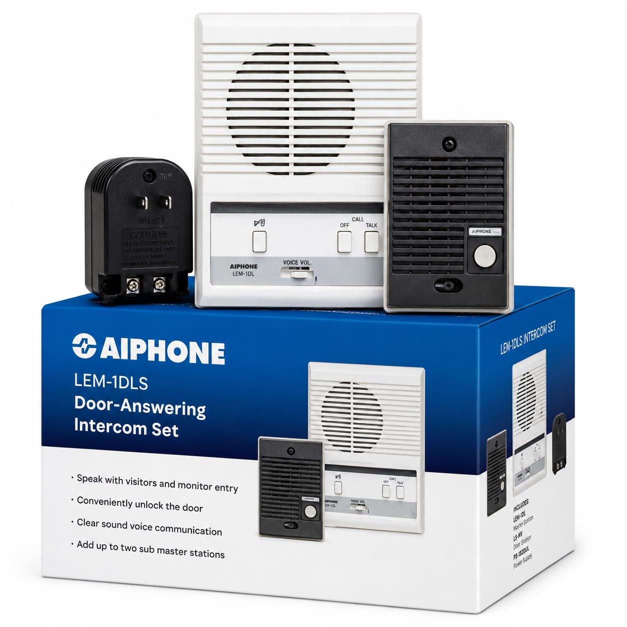 Aiphone LEM-1DLS Single-Door Access Sentry System Starter Kit with One Master Intercom by Aiphone