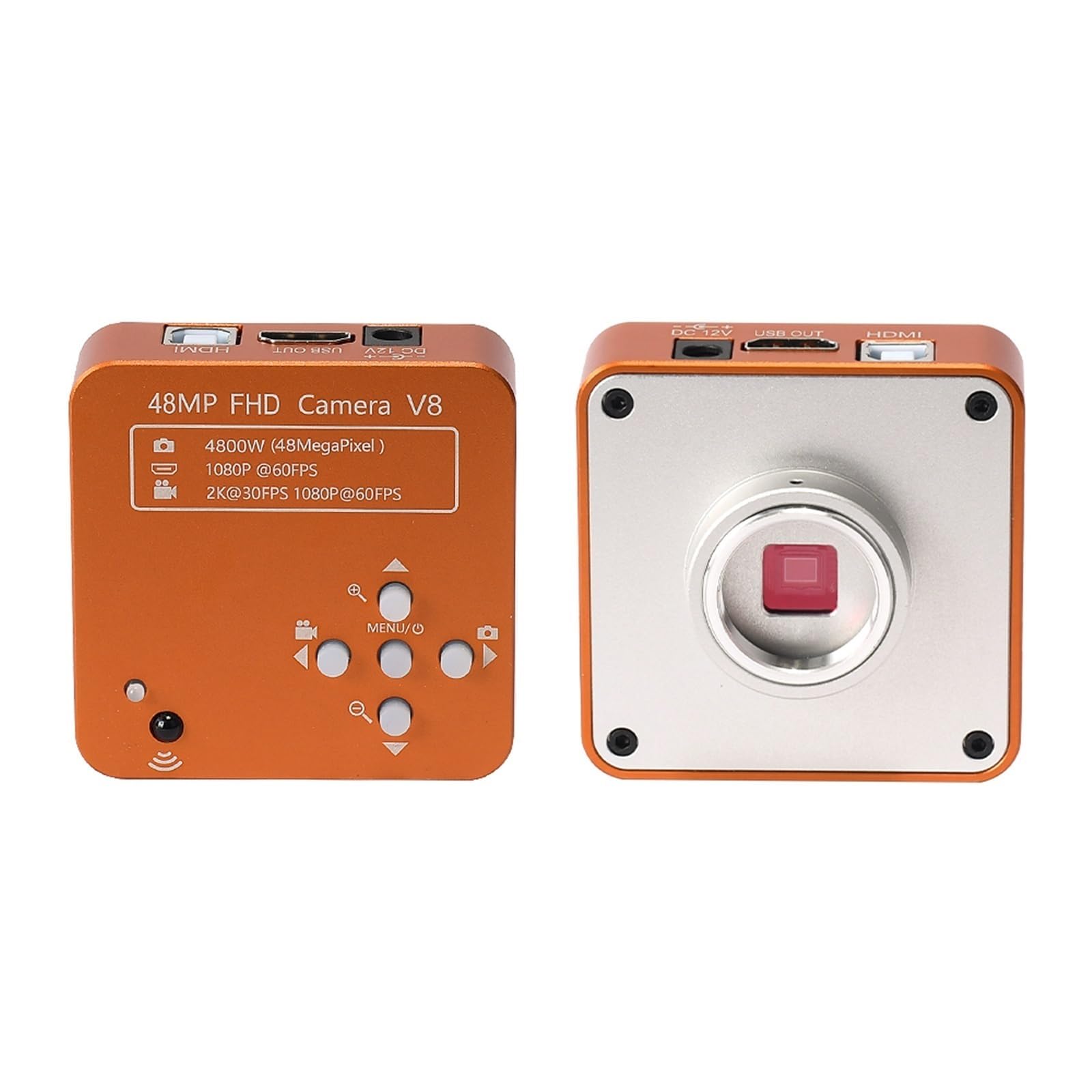 Kamera Mikroskopowa 2K 48MP FHD 60FPS 4800W 300X HDMI USB Wideo Elektroniczna Cyfrowa Przemysłowa Do Lutowania Naprawa Telefonu Precyzyjny Najwyraźniejszy(Camera Only)