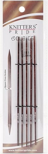 Knitter's Pride -Agujas Cubics de doble punta de 6 pulgadas, tamaño 10.089 in