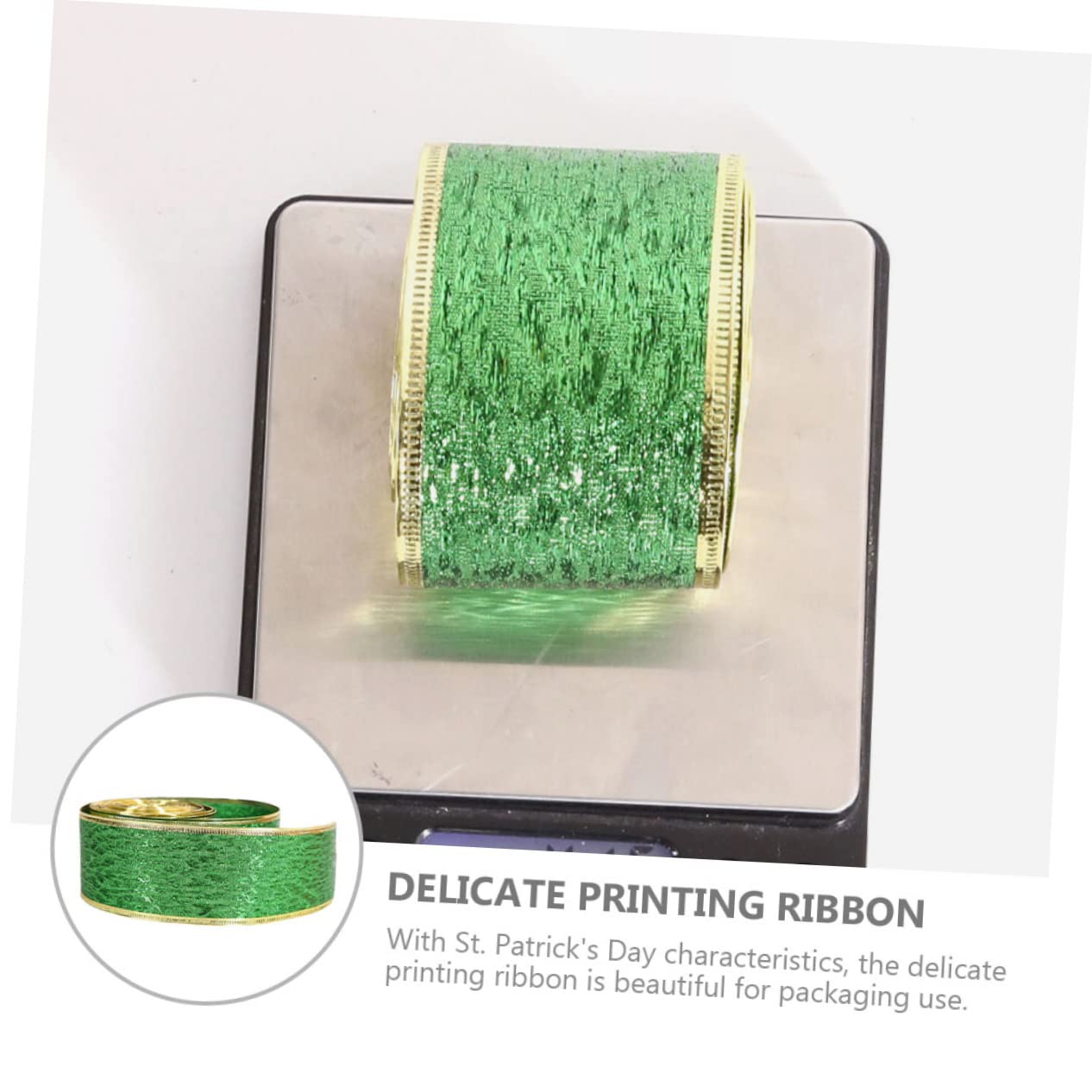 STOBOK 3rotoli Nastro Decorativo Per Di San Patrizio Raso Per Bouquet Confezioni e Creazioni Fai Da Te Per Decorazioni Festive e Feste Tema