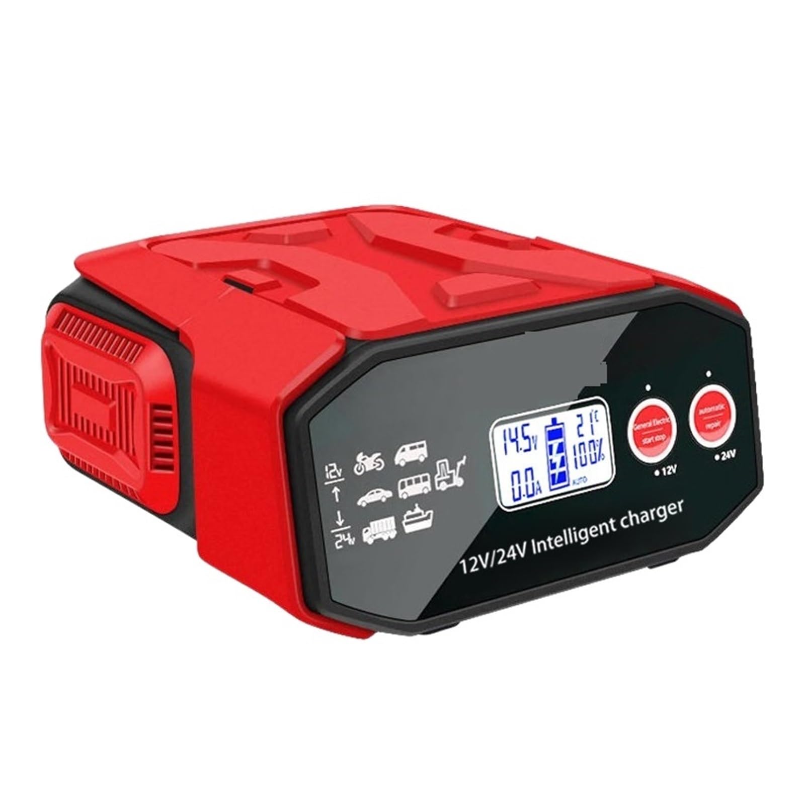 Ładowarka Samochodowa Wyświetlacz LED O Dużej Mocy 400W Szybkie Ładowanie 12V 24V Inteligentna Naprawa Impulsów Do Samochodu SUV Truck Ship łAtwa W UżYciu
