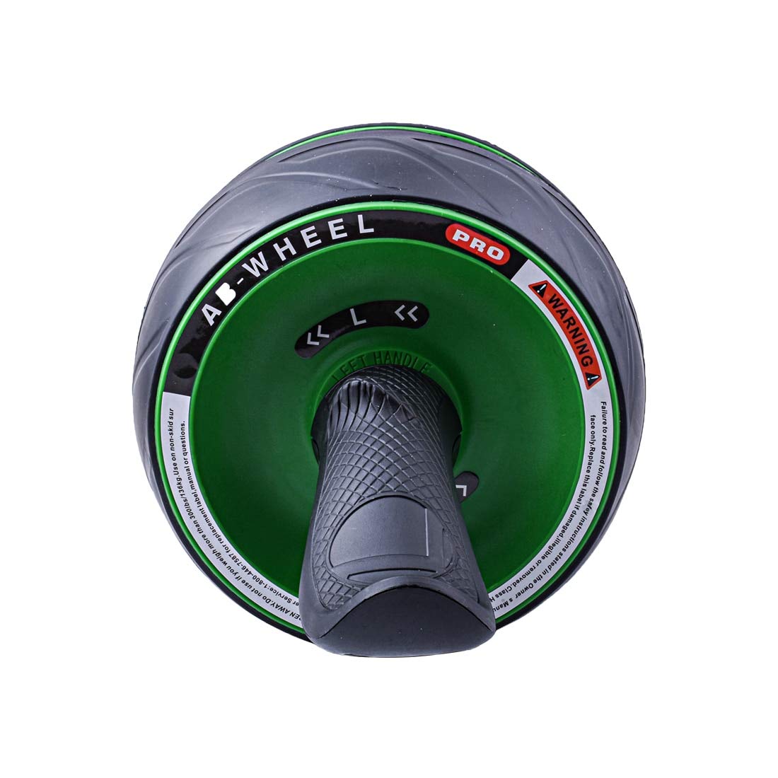 BAJIE Ruota addominale Fitness Pro Roller Wheel Per Allenamenti Nucleo Muscolo Addominale Trainer Casa Palestra Esercizio Body Building Attrezzature Taglia Unica Verde
