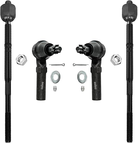 Miniatura 71 de Detroit Axle - 4 barras de acoplamiento delanteras para Hyundai Elantra Forte Koup Forte5, 4 extremos de barra de acoplamiento interiores y