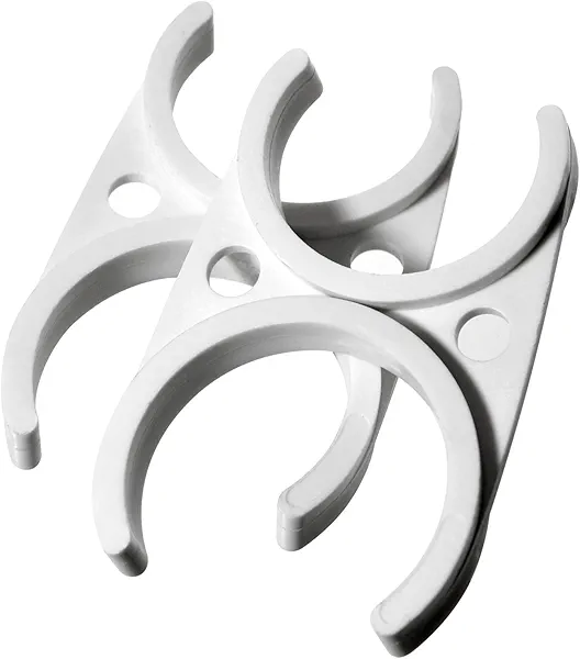 iSpring ACN23X2 Membrane Double Clamp, #Acn23, White