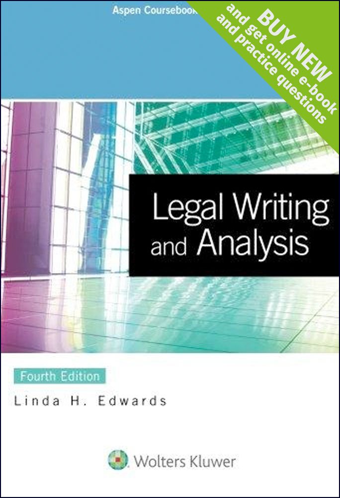 Legal Writing and Analysis (Aspen Coursebook)