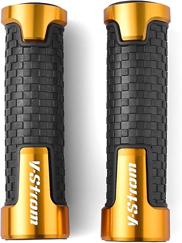 WINVOX Motorcycle Handlebar Motorcycle Universal 78" 22mm Non Slip Handlebar Grips Rubber Handle Grips for Suzuki V-Strom DL250DL650DL1000 VStrom