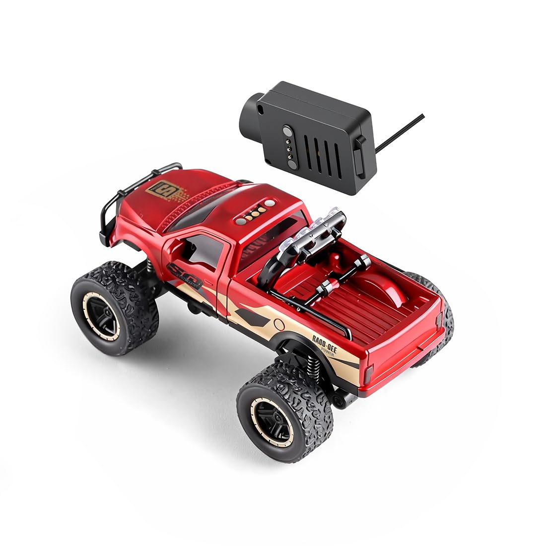 WL 1/64 RC samochód ciężarowy z kamerą, sterowany za pomocą aplikacji, mini RC Drift Car, 3 tryby prędkości, dryfowanie, prezent dla dorosłych, pilot zdalnego sterowania, ekran
