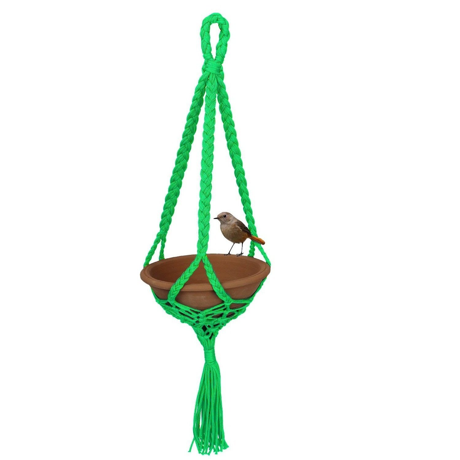 JAINSONS PET Product Bird Hanging Feeder Earthenware Feeding Bowl Water and Food for Birds | Home, Balcony and Garden| 21x21x80cm (Green) (B07C2NJGV4) Amazon Price History, Amazon Price Tracker