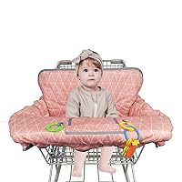 Vista 35 de Funda para carrito de compras para bebé de algodón, lavable a máquina para bebés, niños pequeños, niños o niñas, grandes (lindas)