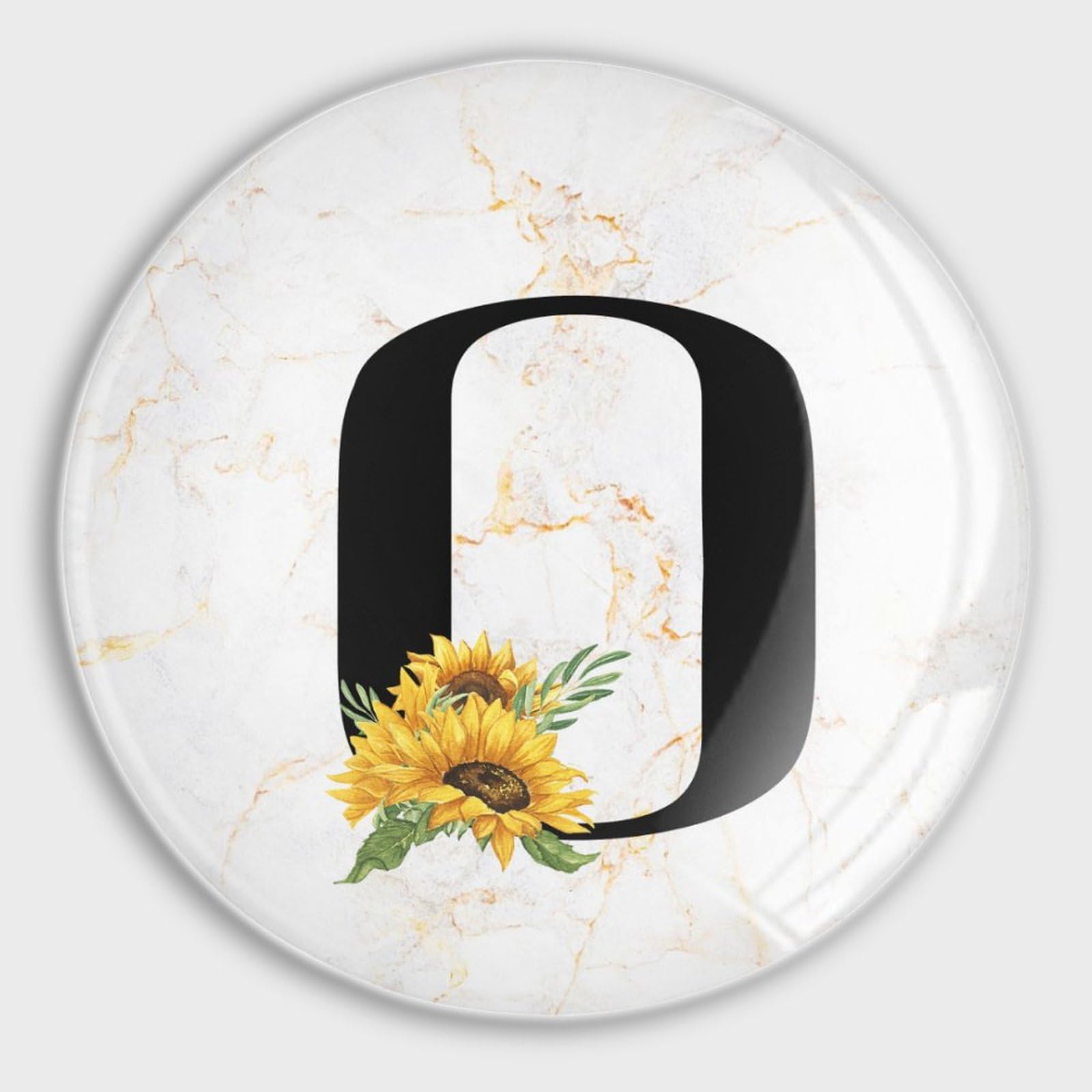 Aimants de réfrigérateur floral lettre O une idée cadeau monogramme idéale
