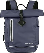 travelite Zaino rolltop impermeabile, zaino da bicicletta, zaino per il tempo libero con chiusura rolltop e catarifrangenti, BASICS, 48 cm, 19 L