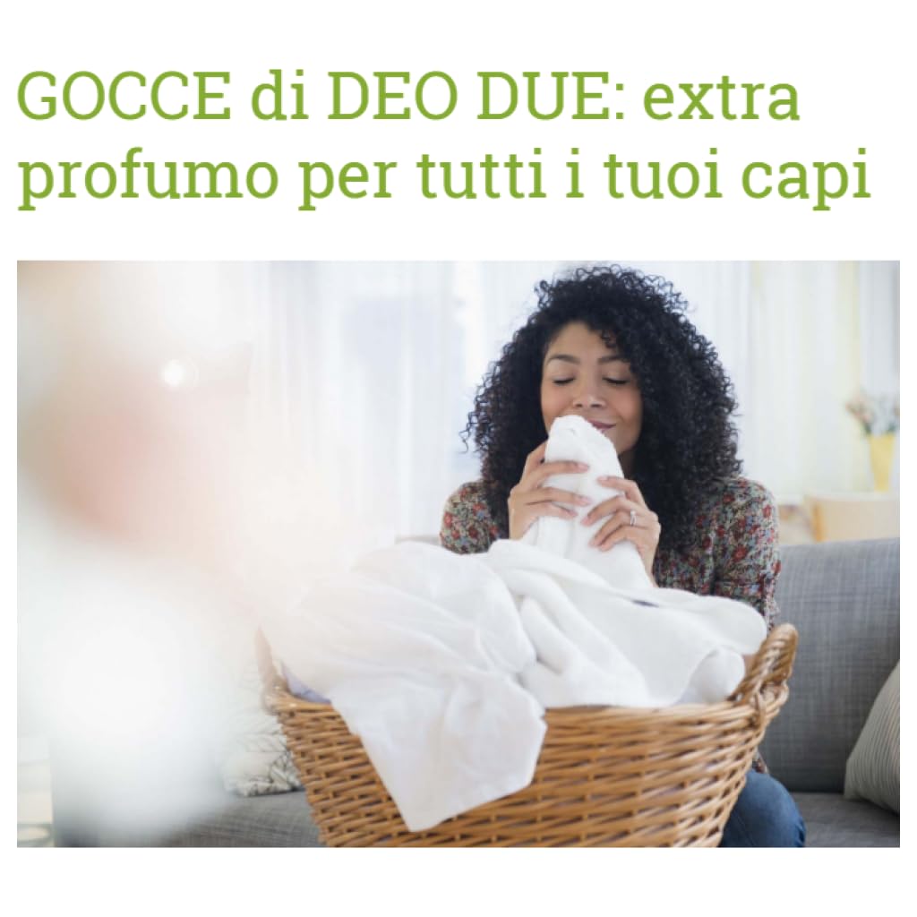 3x Deo Due Gocce Blanche Profuma Bucato - Die besten Düfte für Wäsche,Ihre Kleidung, Bettwäsche, Handtücher und Bettwäsche 150ml + Beni Culinari Kostenloser Schlüsselanhänger